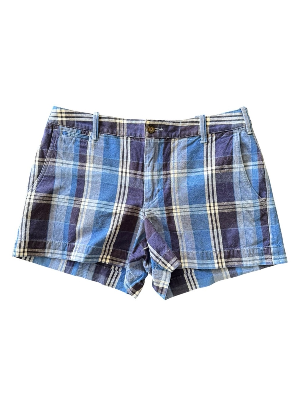 Polo by Ralph Lauren Blue and White Plaid Women’s Shorts CB